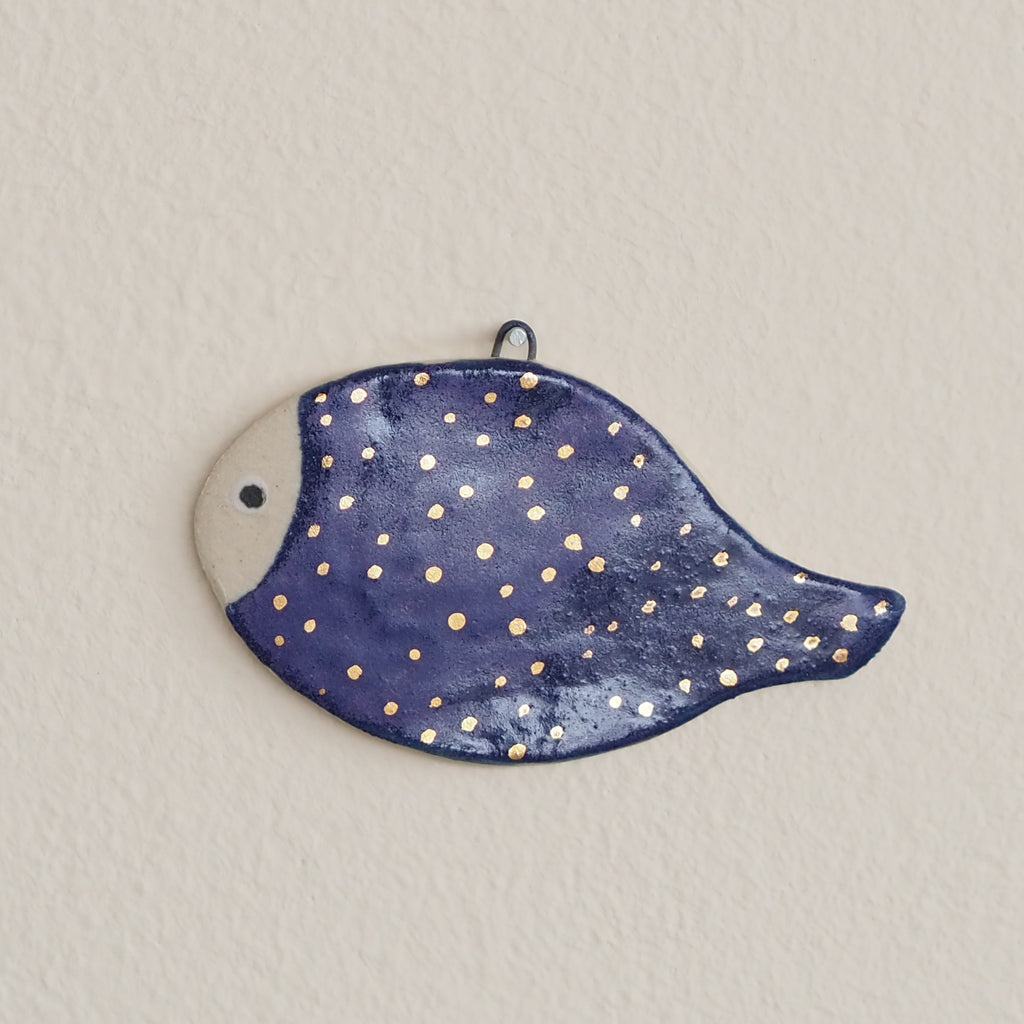 Seconds Collection: Wall Fishie with Golden Dots