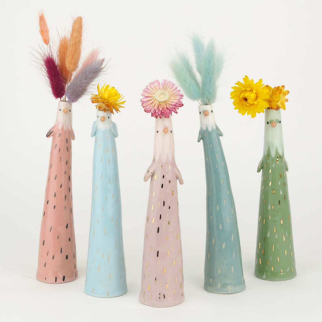 Golden Dots Collection: Emmy the Weirdo Bird Vase