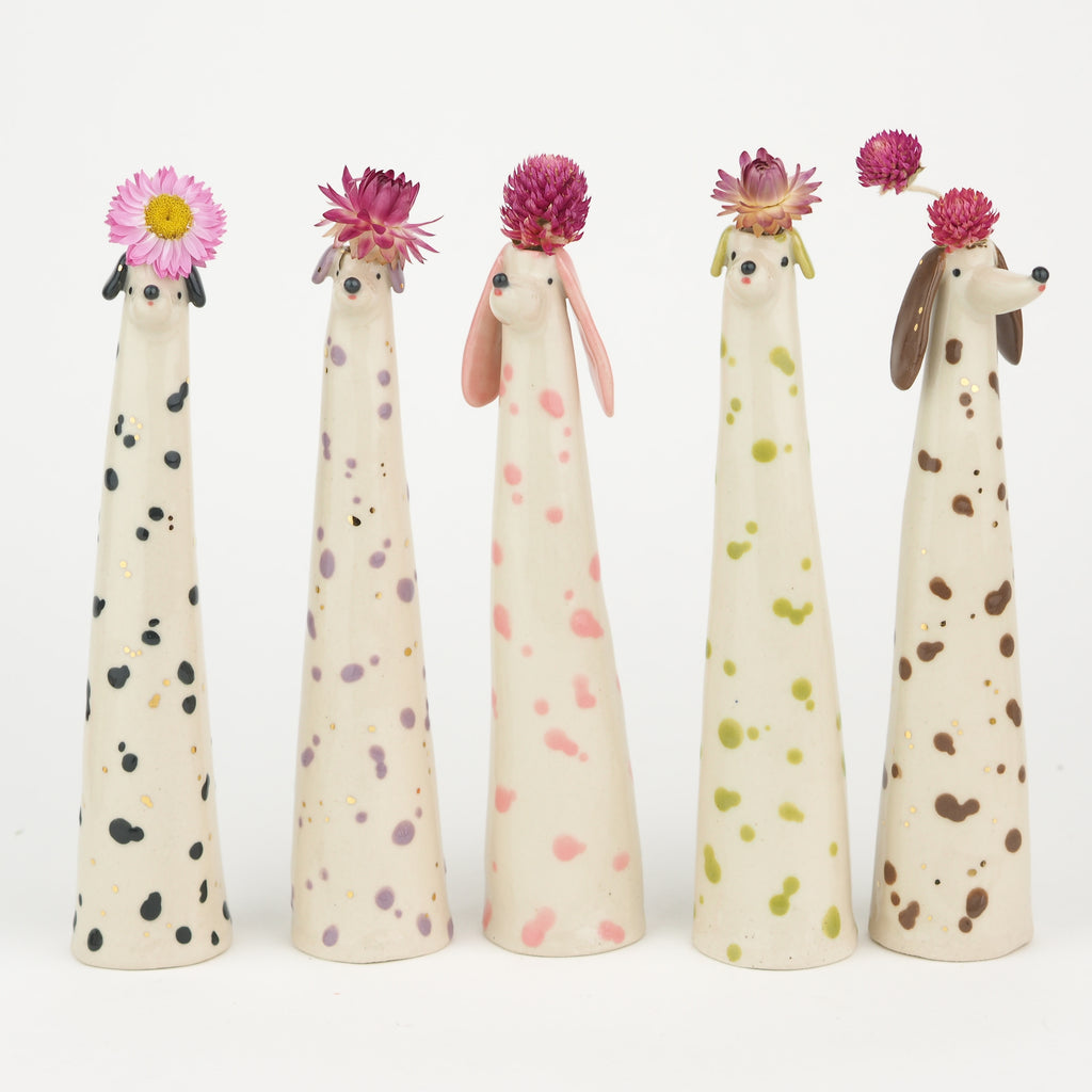 Golden Dots Collection: Buddy the Weirdo Pup Vase