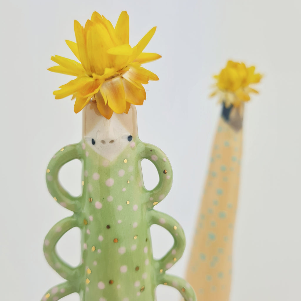 Golden Dots Collection: Emanuelle the Weirdo Bud Vase