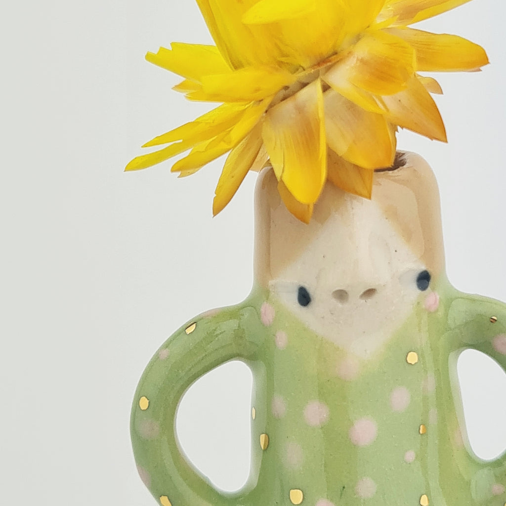 Golden Dots Collection: Emanuelle the Weirdo Bud Vase