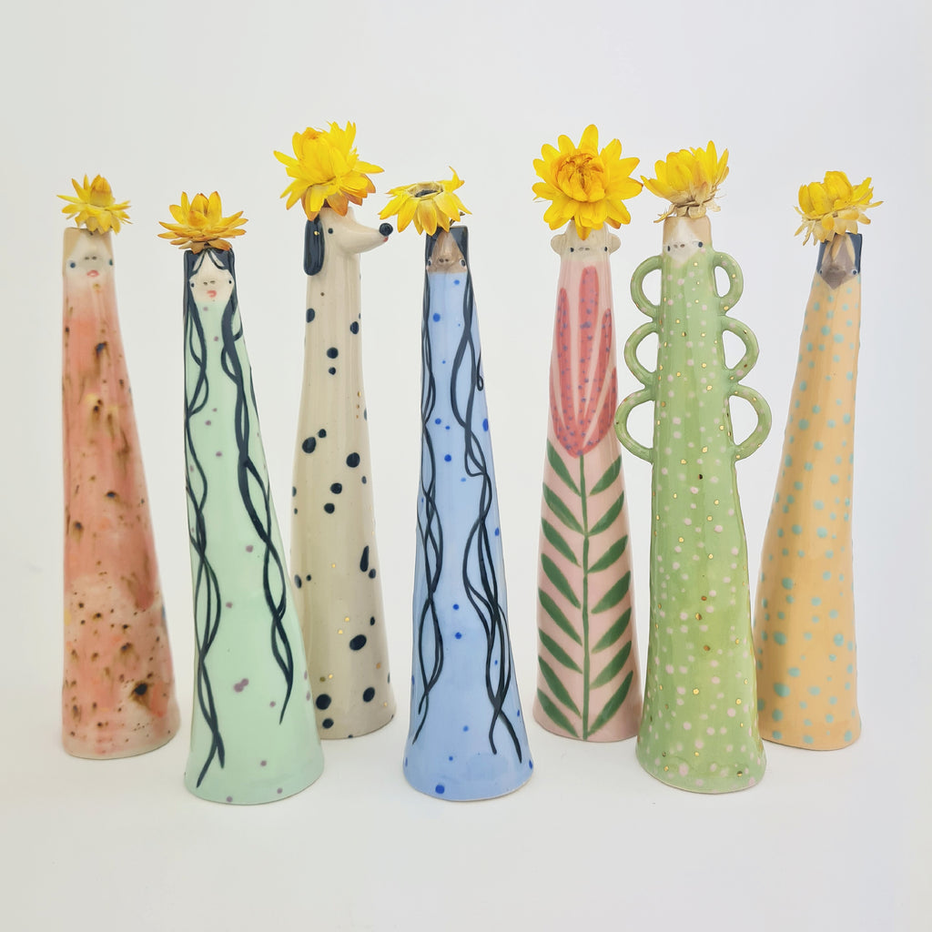 Golden Dots Collection: Emanuelle the Weirdo Bud Vase