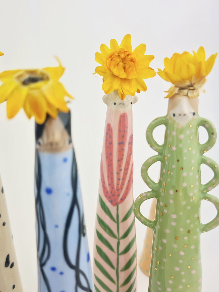 Golden Dots Collection: Emanuelle the Weirdo Bud Vase