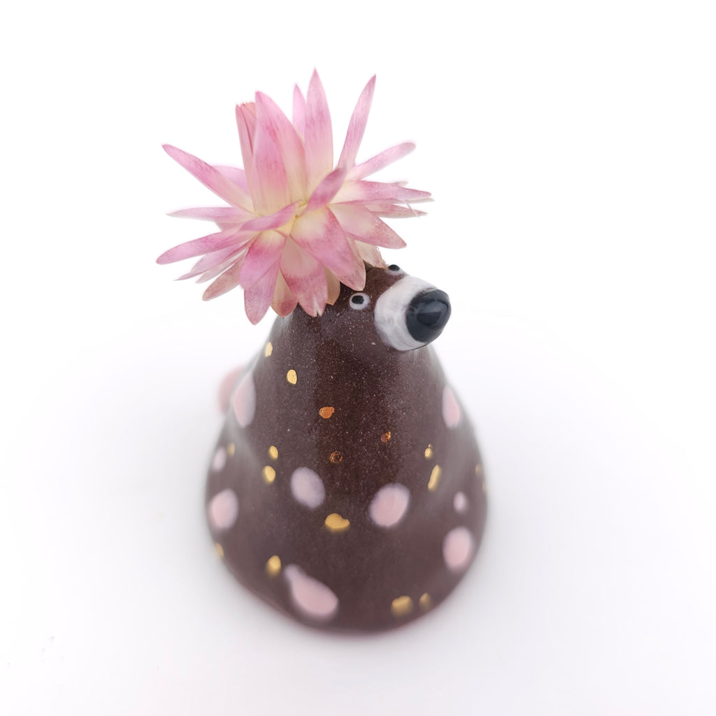 Seconds Collection: Flower Bear Sculpture