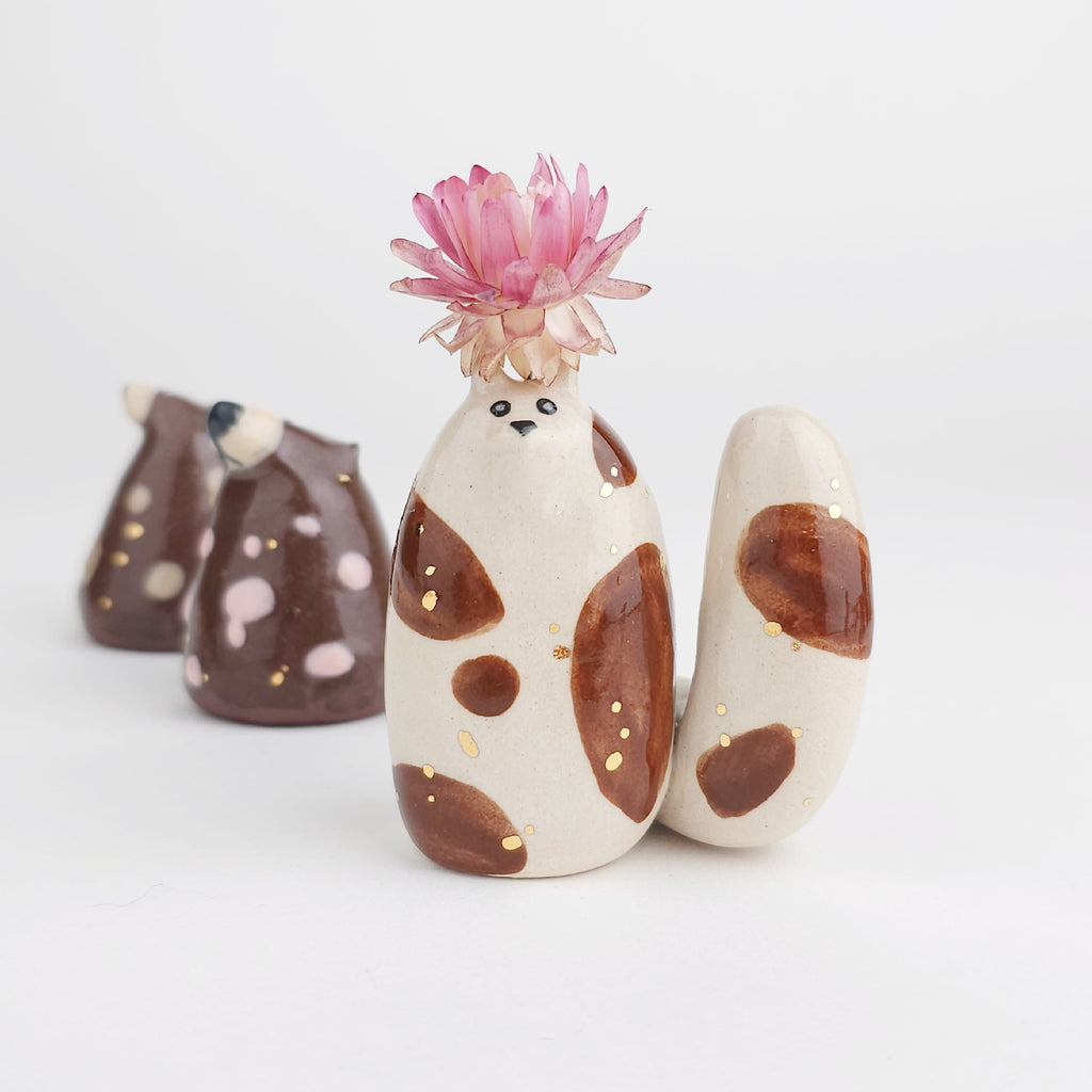 Chunky Kitty Vase