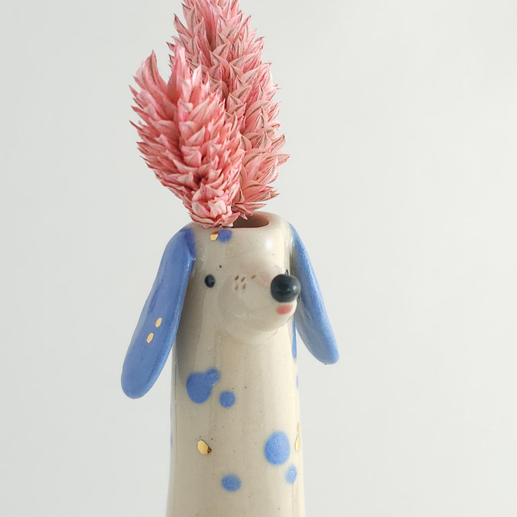 Golden Dots Collection: Bernie the Weirdo Pup Vase