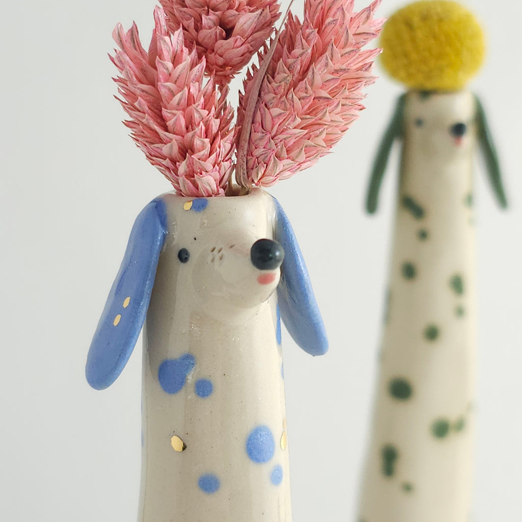 Golden Dots Collection: Bernie the Weirdo Pup Vase