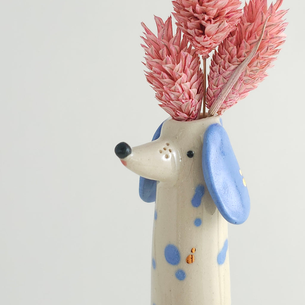 Golden Dots Collection: Bernie the Weirdo Pup Vase