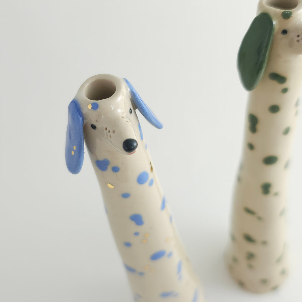 Golden Dots Collection: Bernie the Weirdo Pup Vase