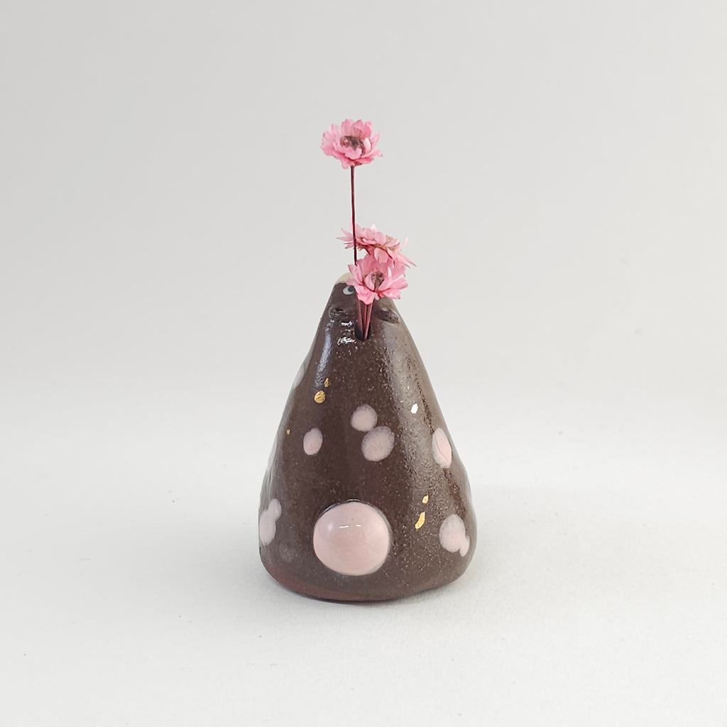 Seconds Collection: Flower Bear with Pink Spots