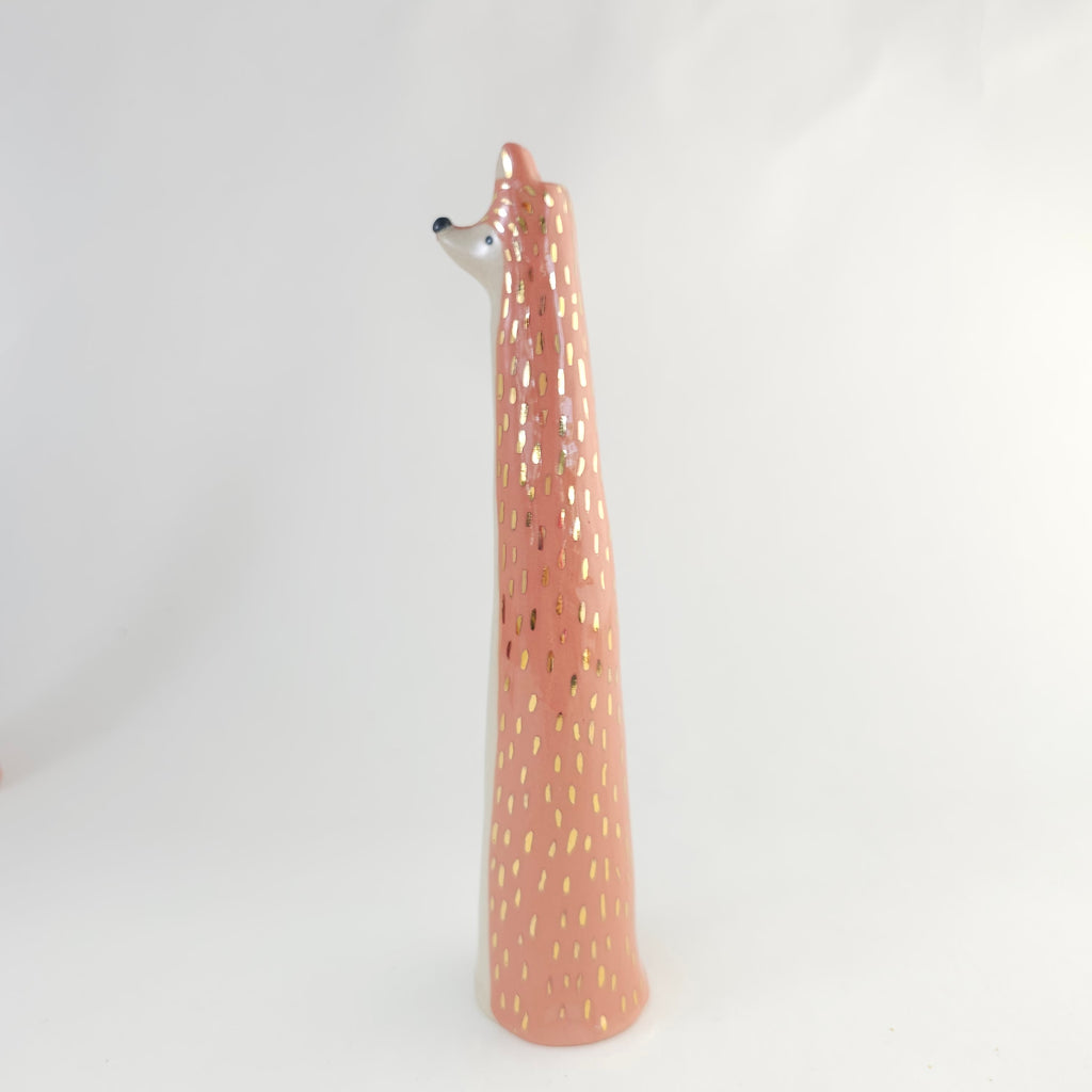 Golden Dots Collection: Ember the Fox Vase