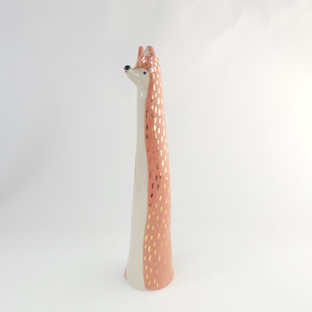 Golden Dots Collection: Ember the Fox Vase