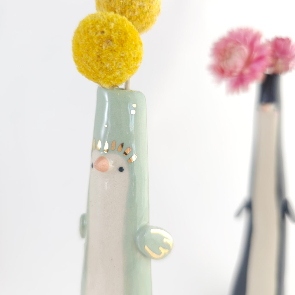 Golden Dots Collection: Polly the Weirdo Bird Vase