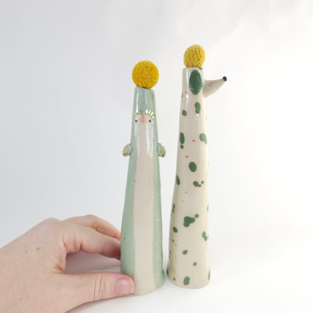 Golden Dots Collection: Polly the Weirdo Bird Vase