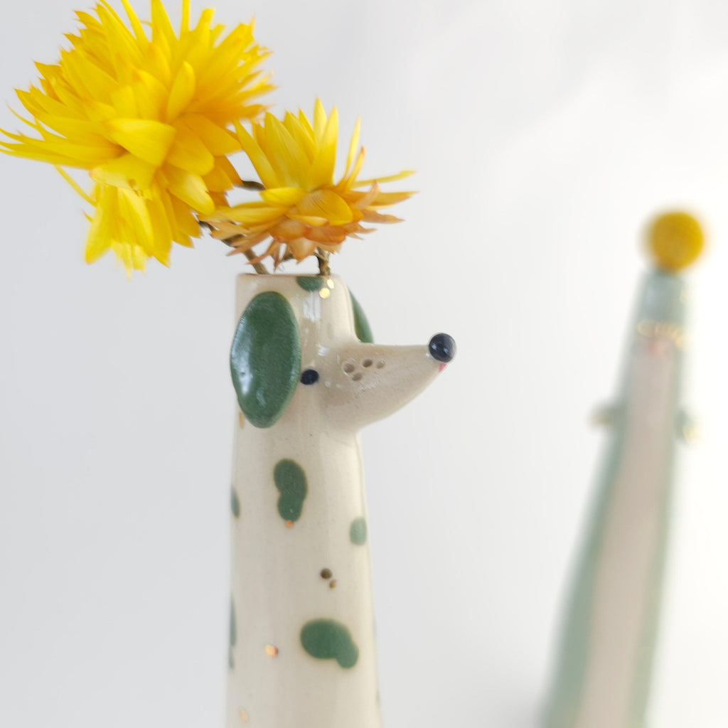 Golden Dots Collection: Mozart the Weirdo Pup Vase