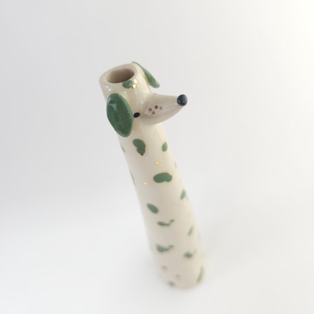 Golden Dots Collection: Mozart the Weirdo Pup Vase