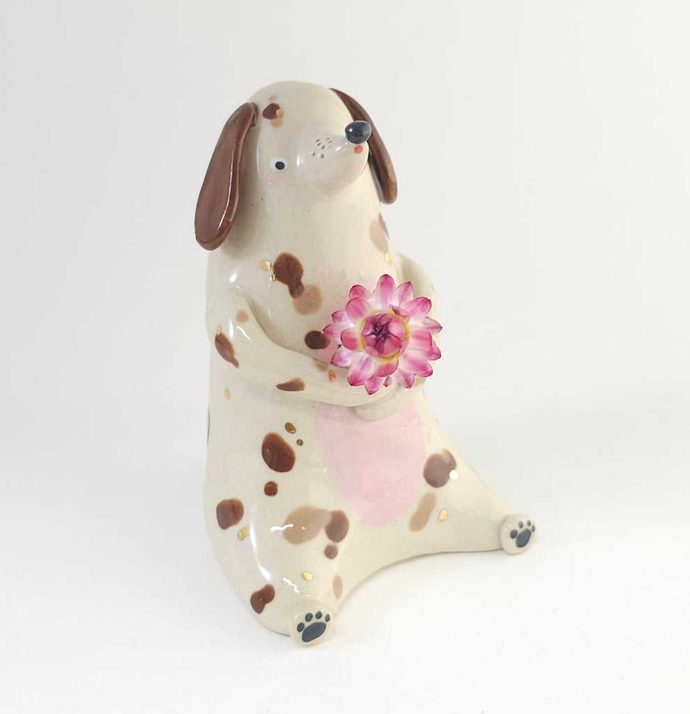 Golden Dots Collection: Lucky the Pup Sculpture