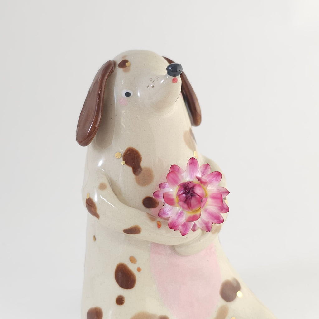 Golden Dots Collection: Lucky the Pup Sculpture