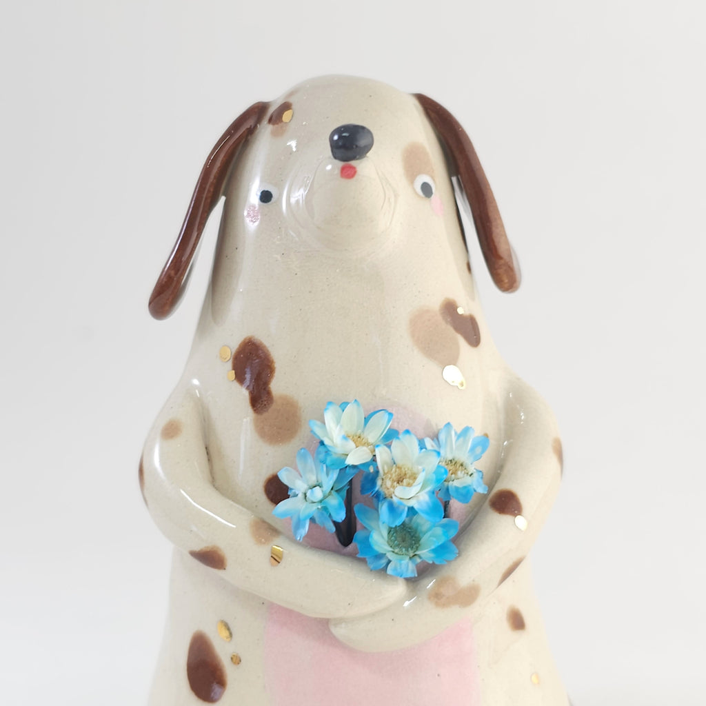 Golden Dots Collection: Lucky the Pup Sculpture