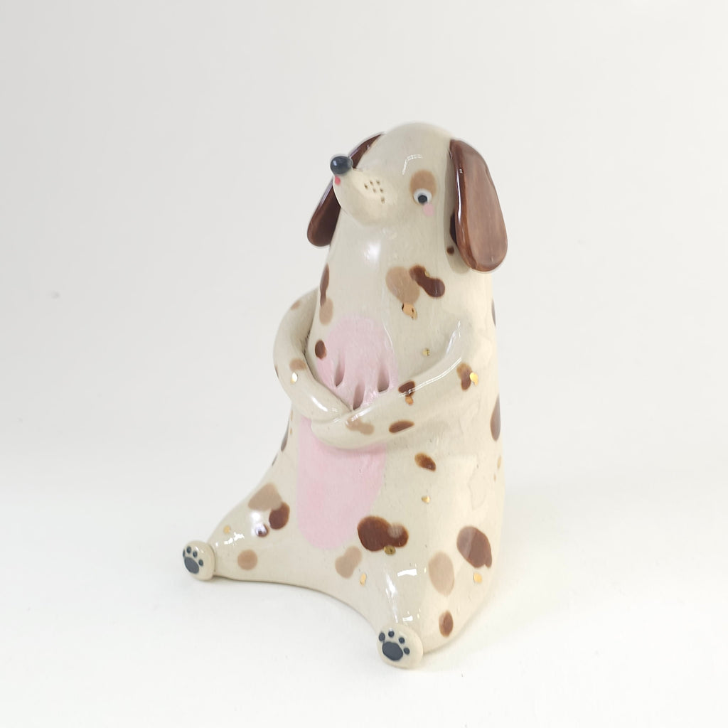 Golden Dots Collection: Lucky the Pup Sculpture