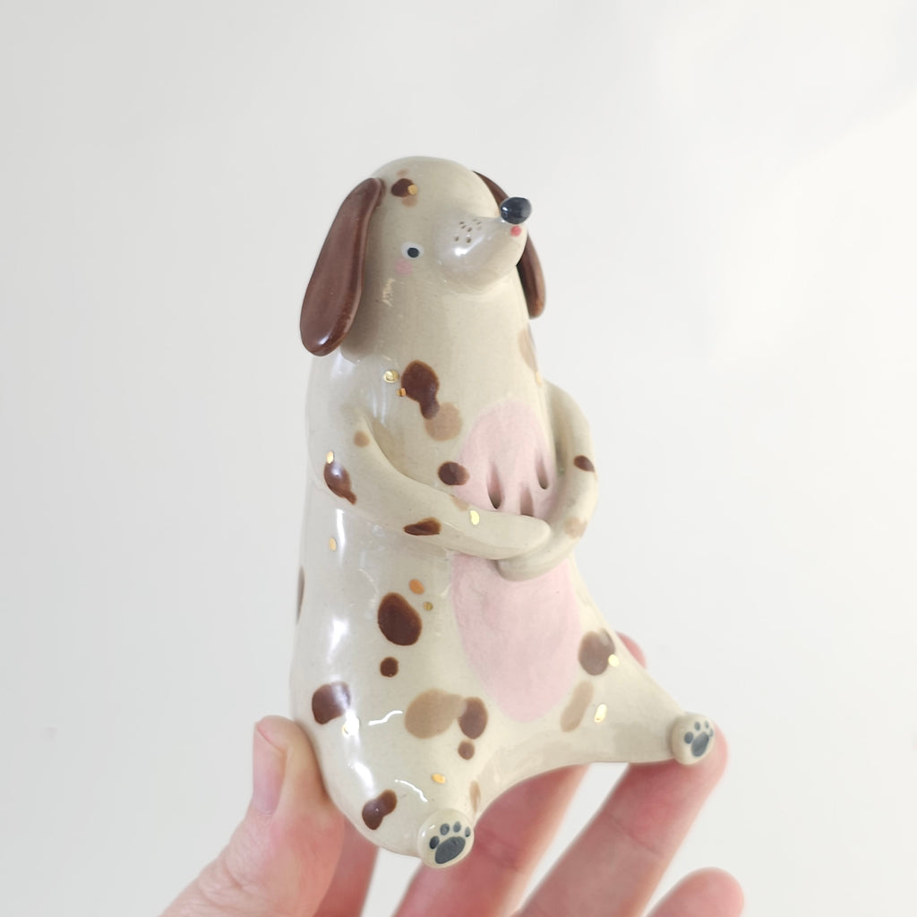 Golden Dots Collection: Lucky the Pup Sculpture