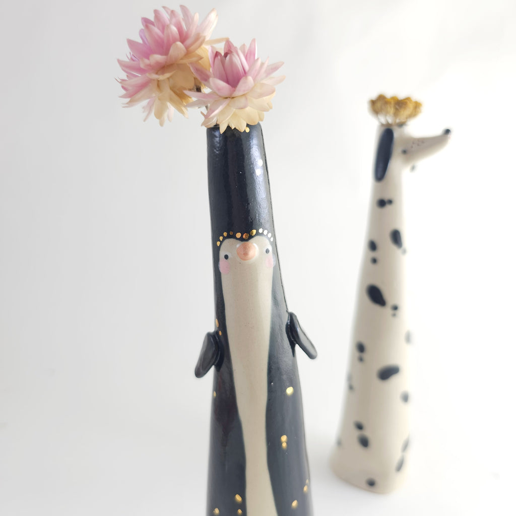 Golden Dots Collection: Pippin the Weirdo Penguin Vase