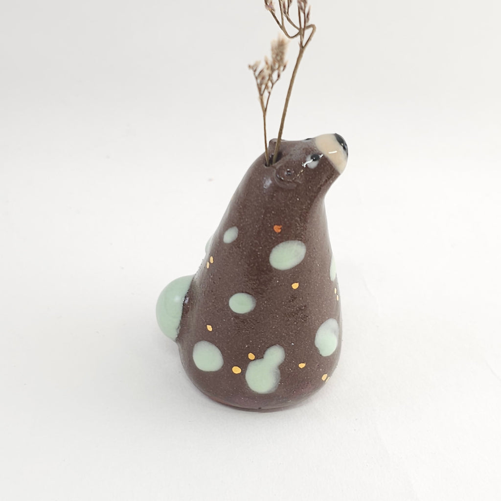 Flower Bear with Minty Spots