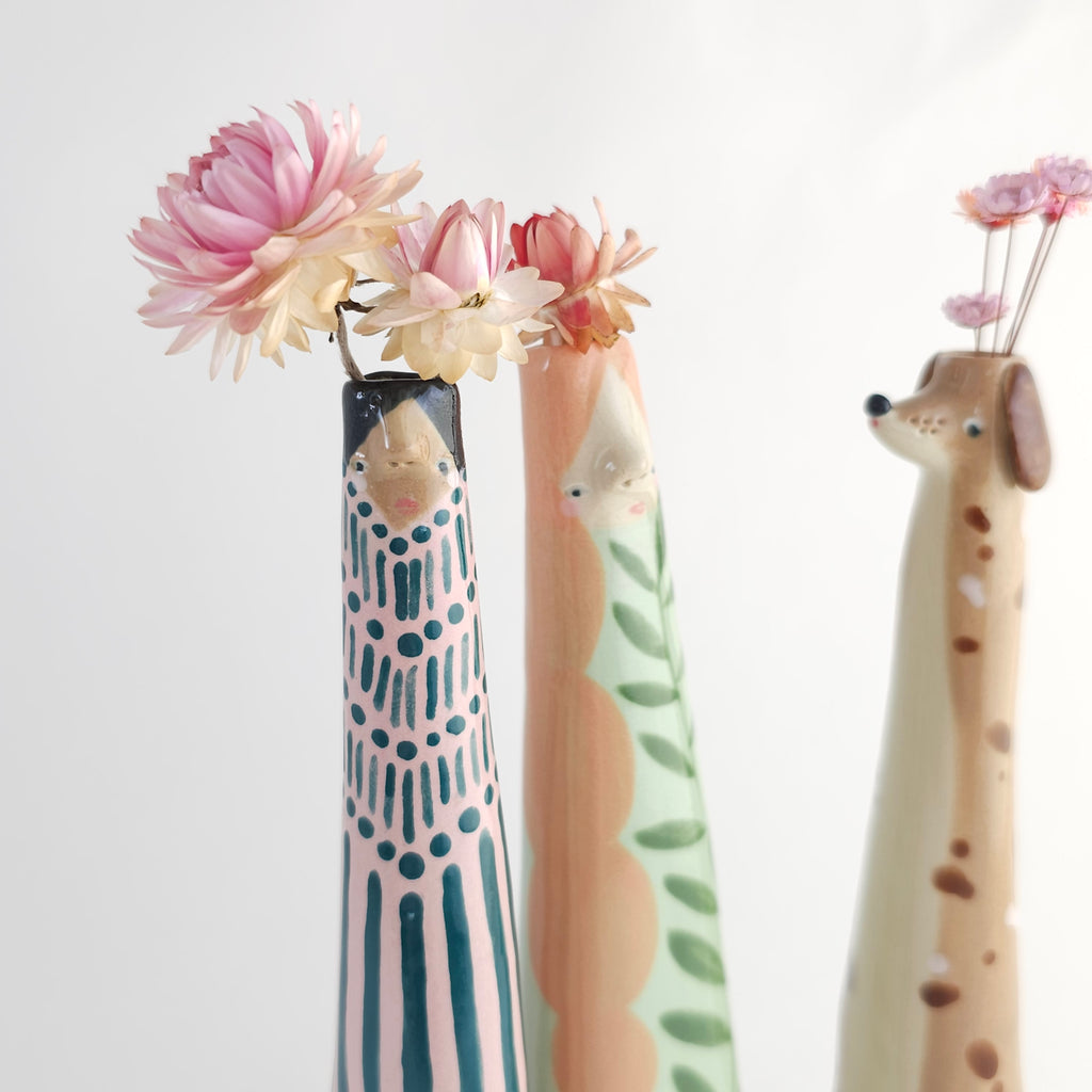 Charlotte the Weirdo Bud Vase [reserved for Sharona]
