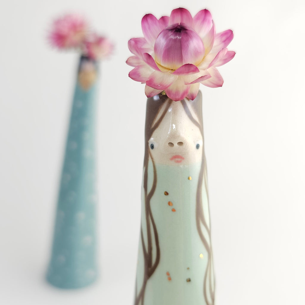 Golden Dots Collection: Ruby the Weirdo Bud Vase
