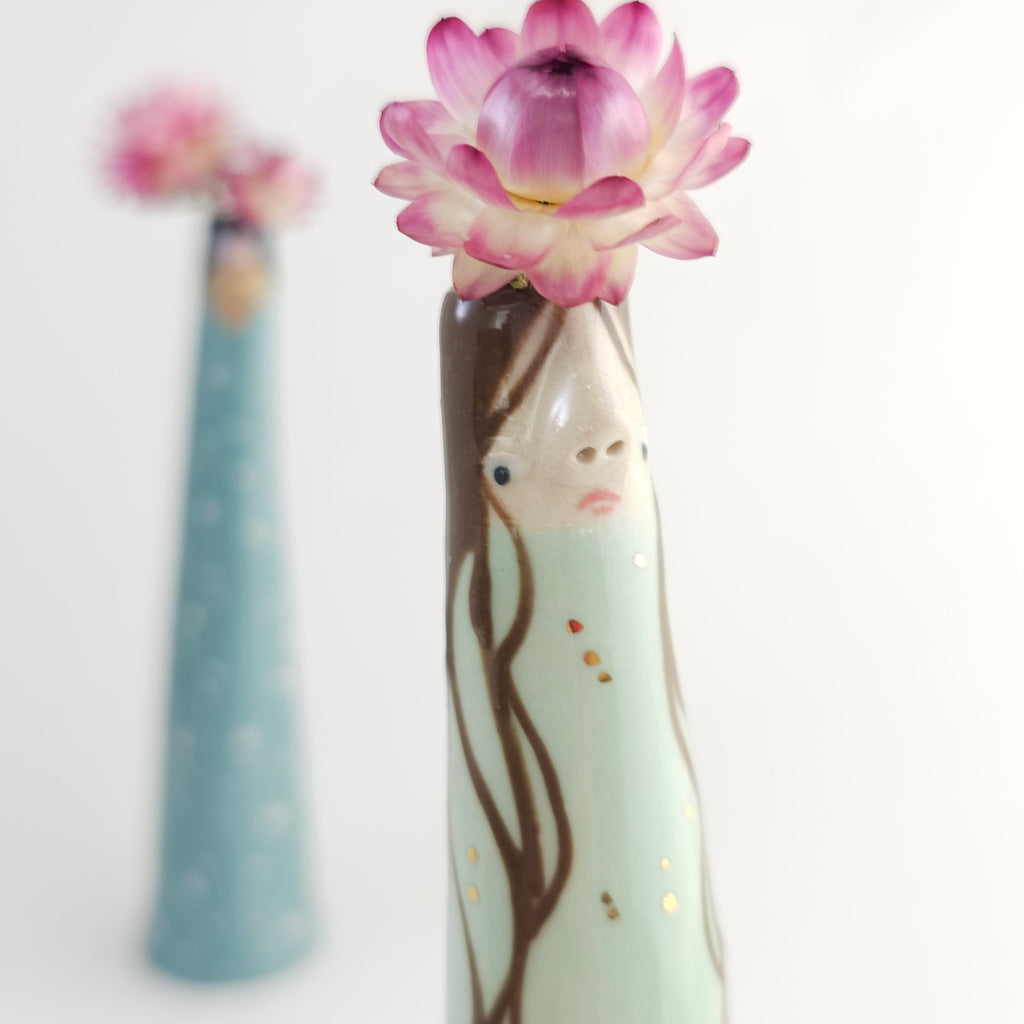 Golden Dots Collection: Ruby the Weirdo Bud Vase
