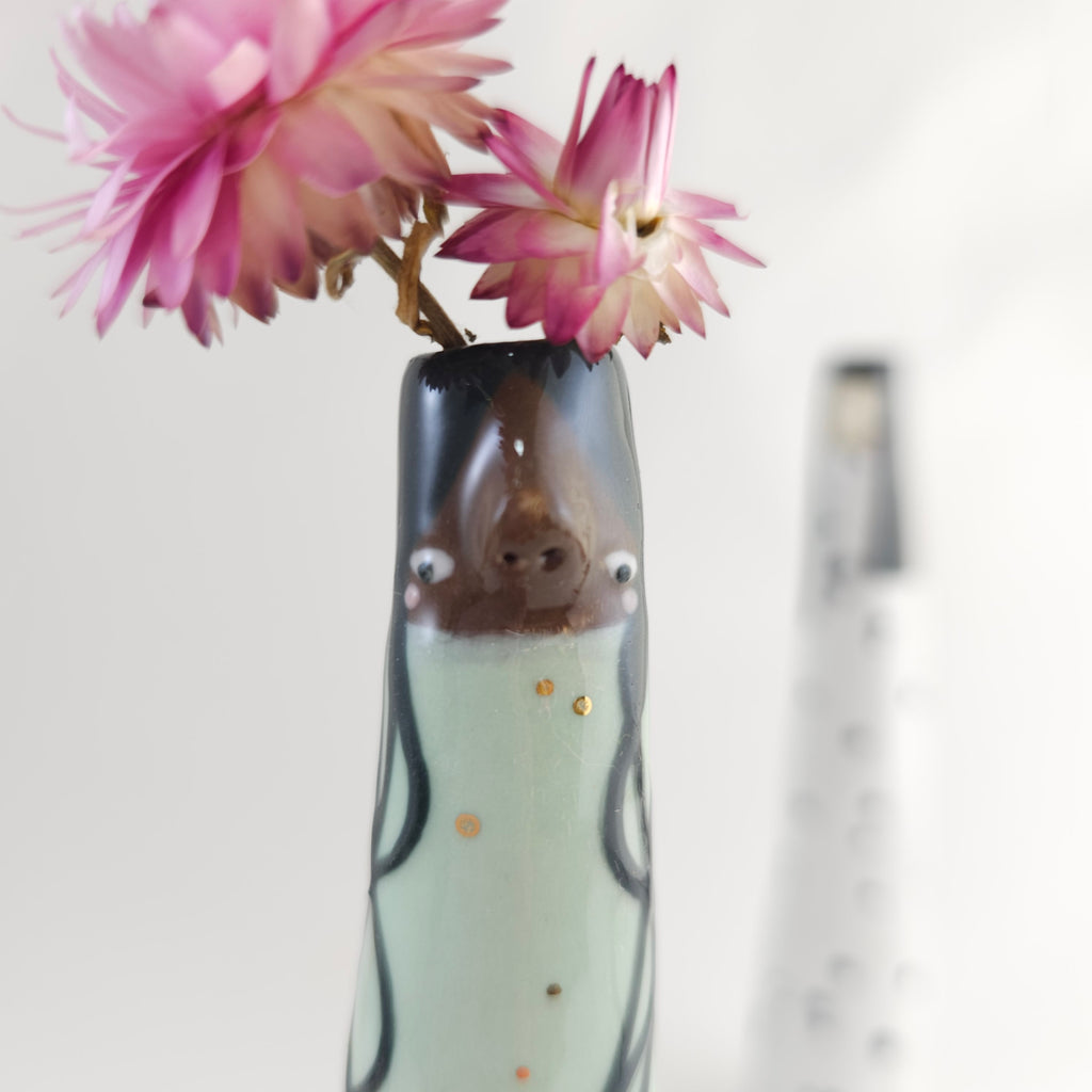 Golden Dots Collection: Mia the Wonky Bud Vase