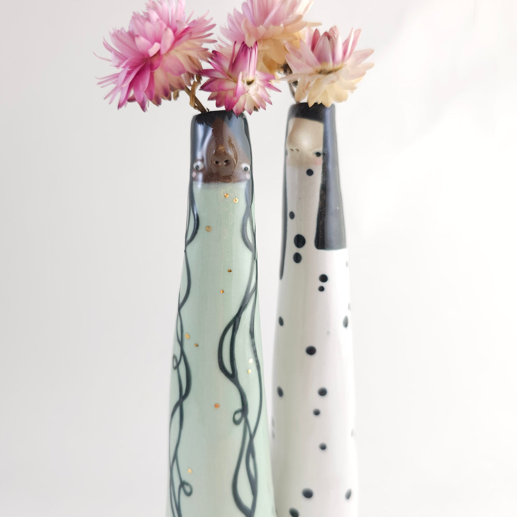 Golden Dots Collection: Mia the Wonky Bud Vase