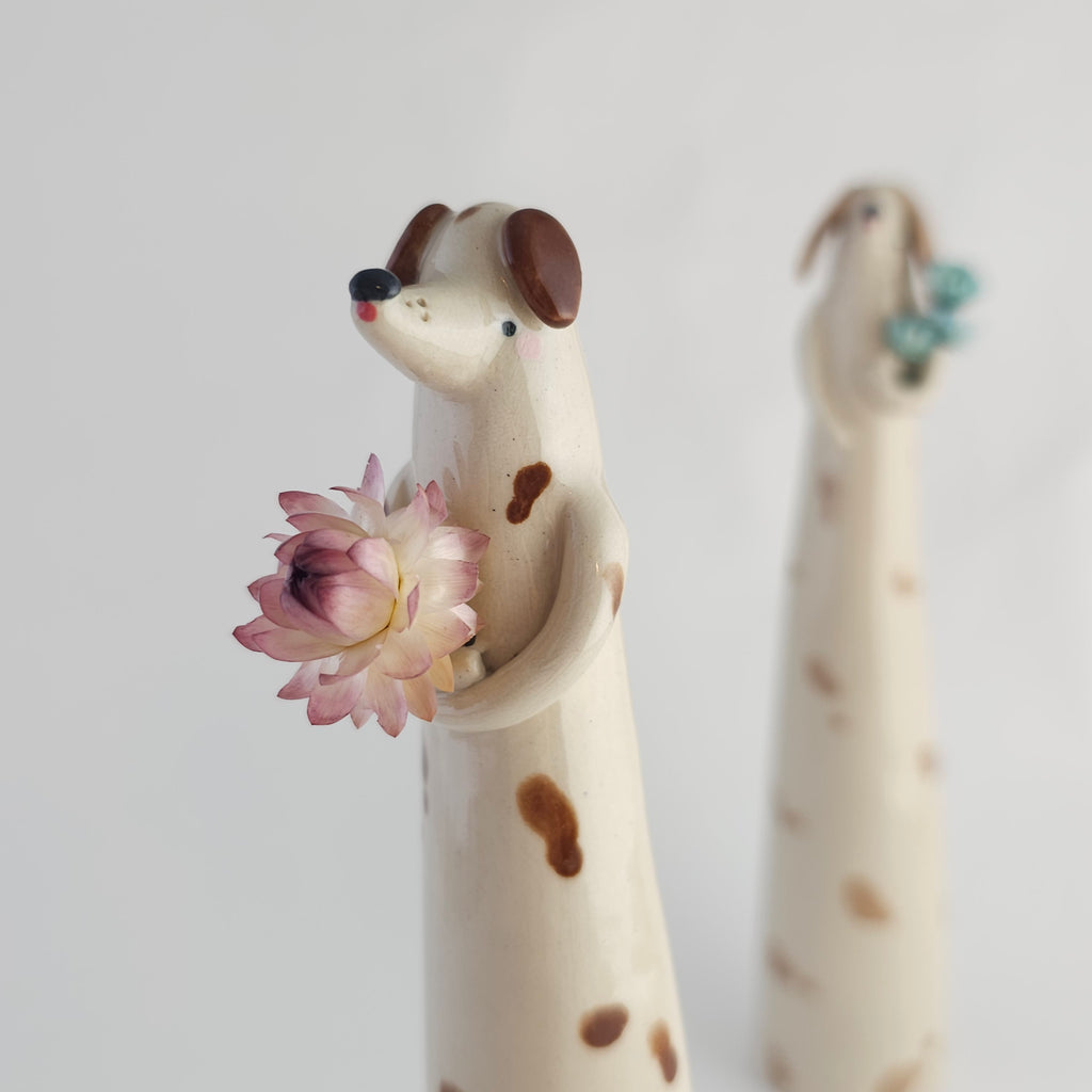 Jessie the Wonky Pup Vase