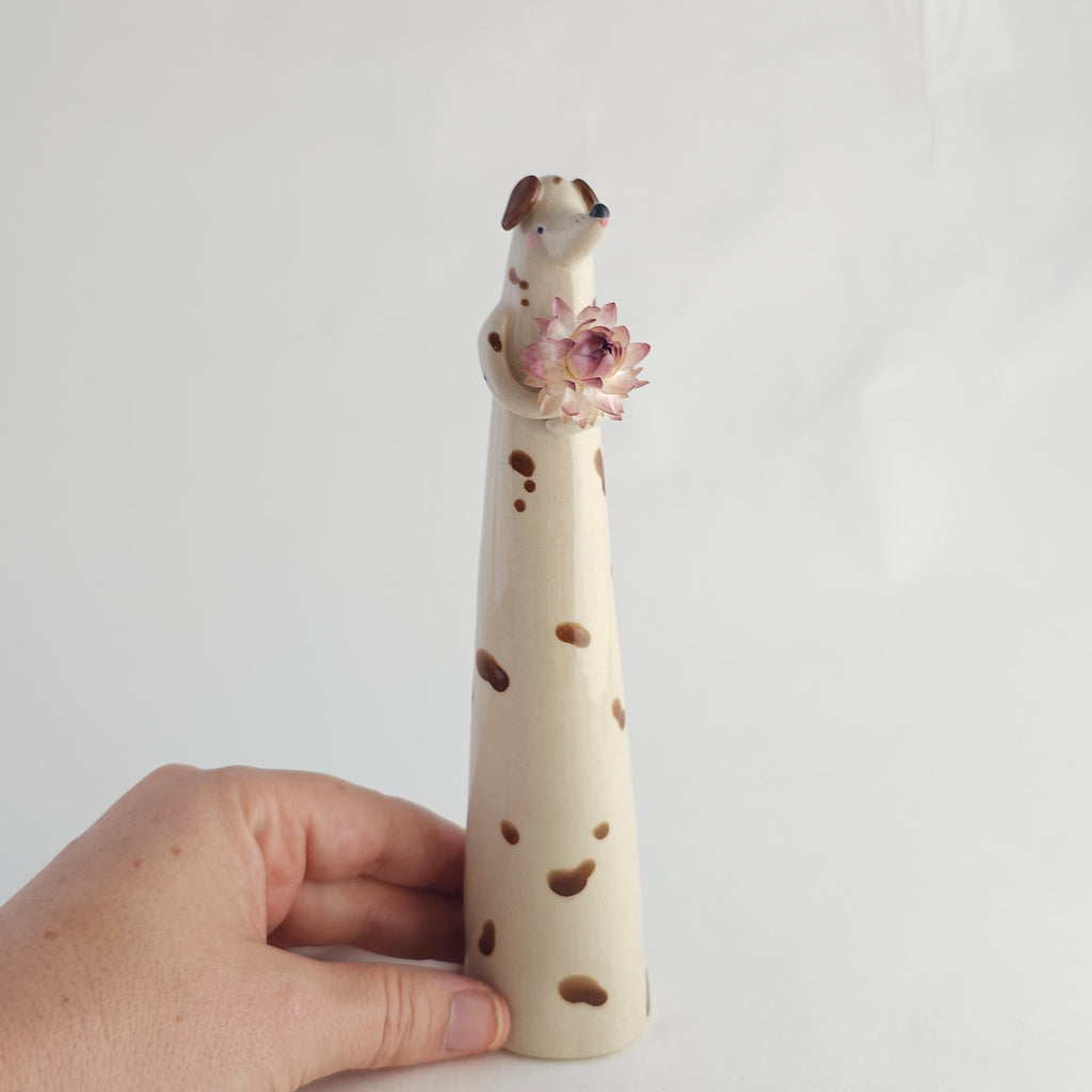 Jessie the Wonky Pup Vase