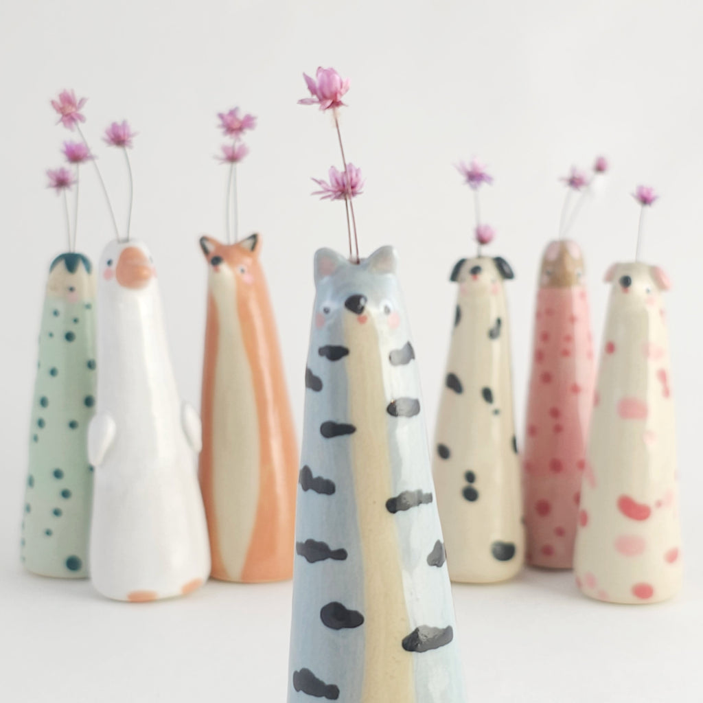 Poppy the Tiny Wonky Vase