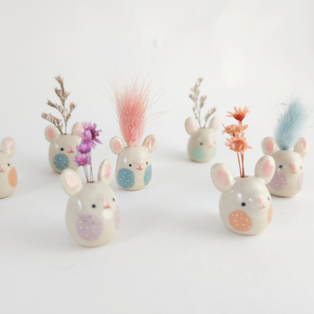 Mini Flower Bunny (4 colors available)