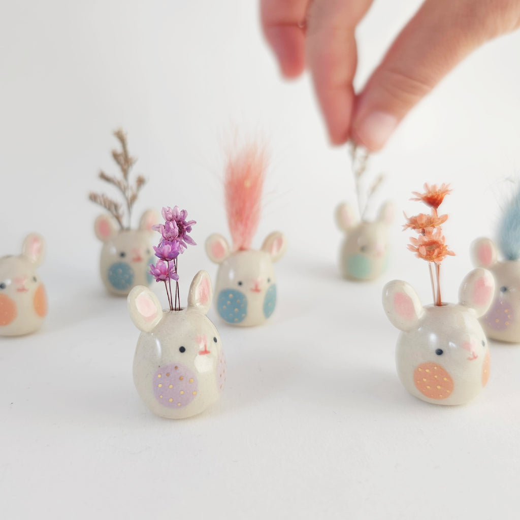Mini Flower Bunny (4 colors available)