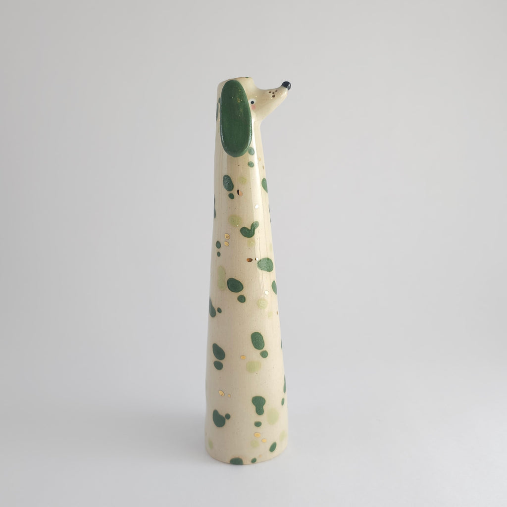 Golden Dots Collection: Roger the Wonky Pup Vase