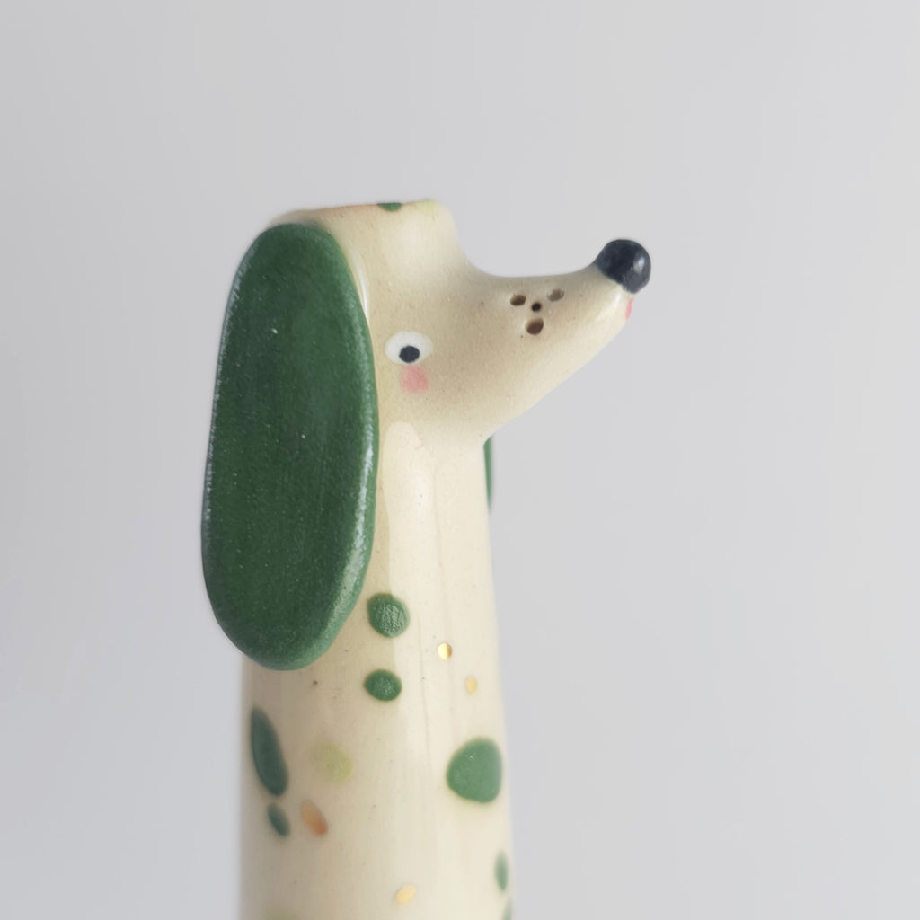 Golden Dots Collection: Roger the Wonky Pup Vase