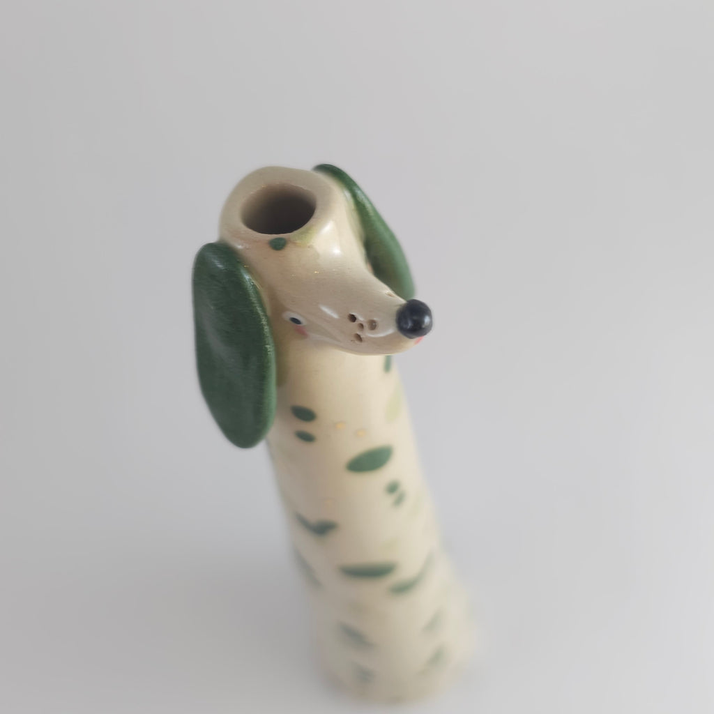 Golden Dots Collection: Roger the Wonky Pup Vase