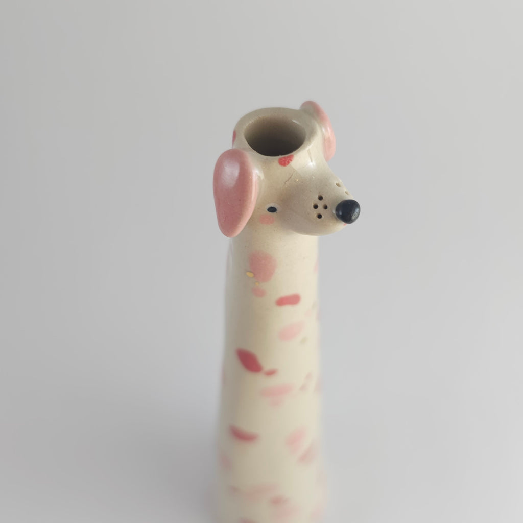 Golden Dots Collection: Sandy the Wonky Pup Vase