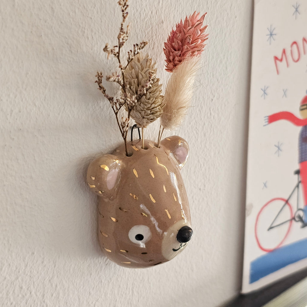 Golden Dots Collection: Wall Vase