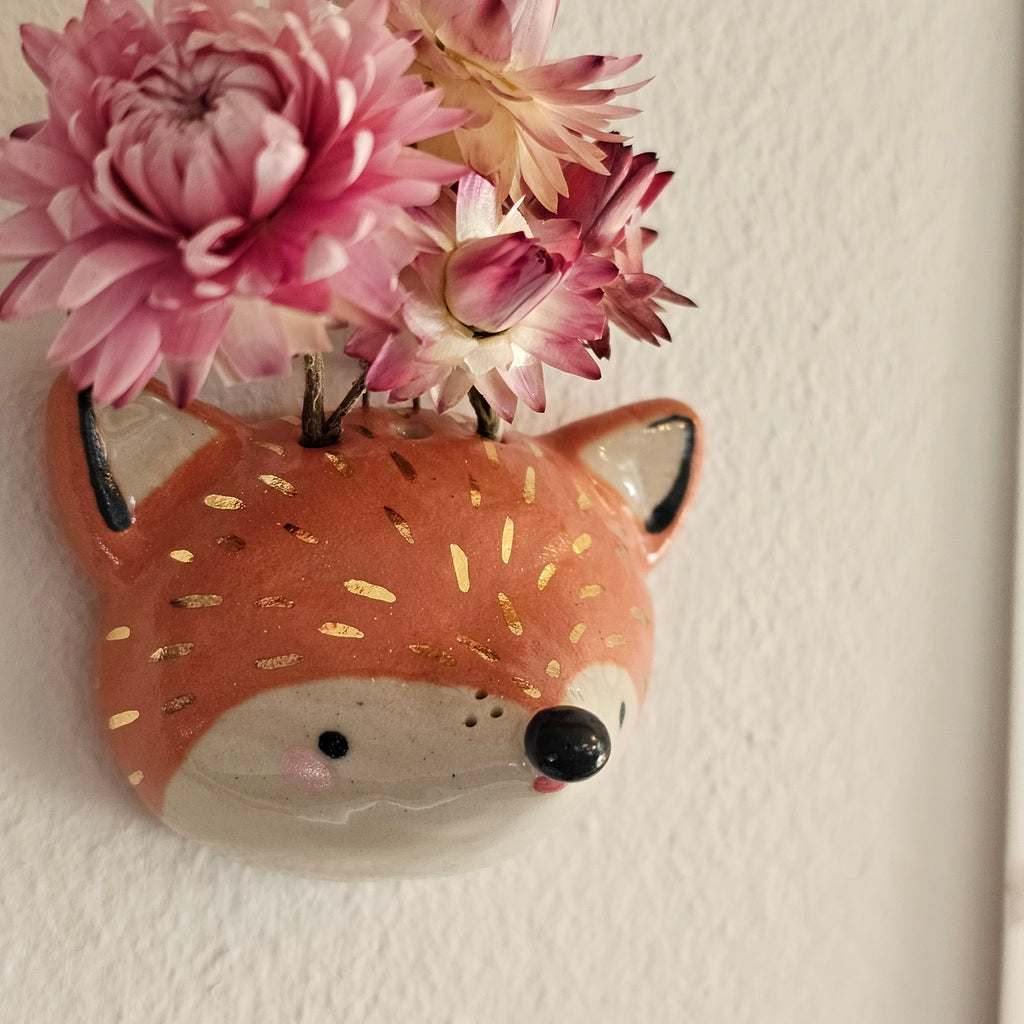 Golden Dots Collection: Wall Vase