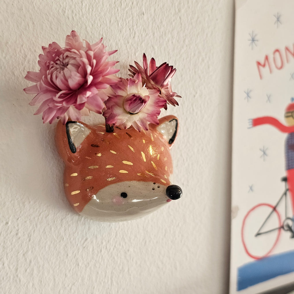 Golden Dots Collection: Wall Vase