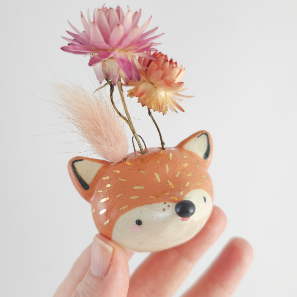 Golden Dots Collection: Wall Vase