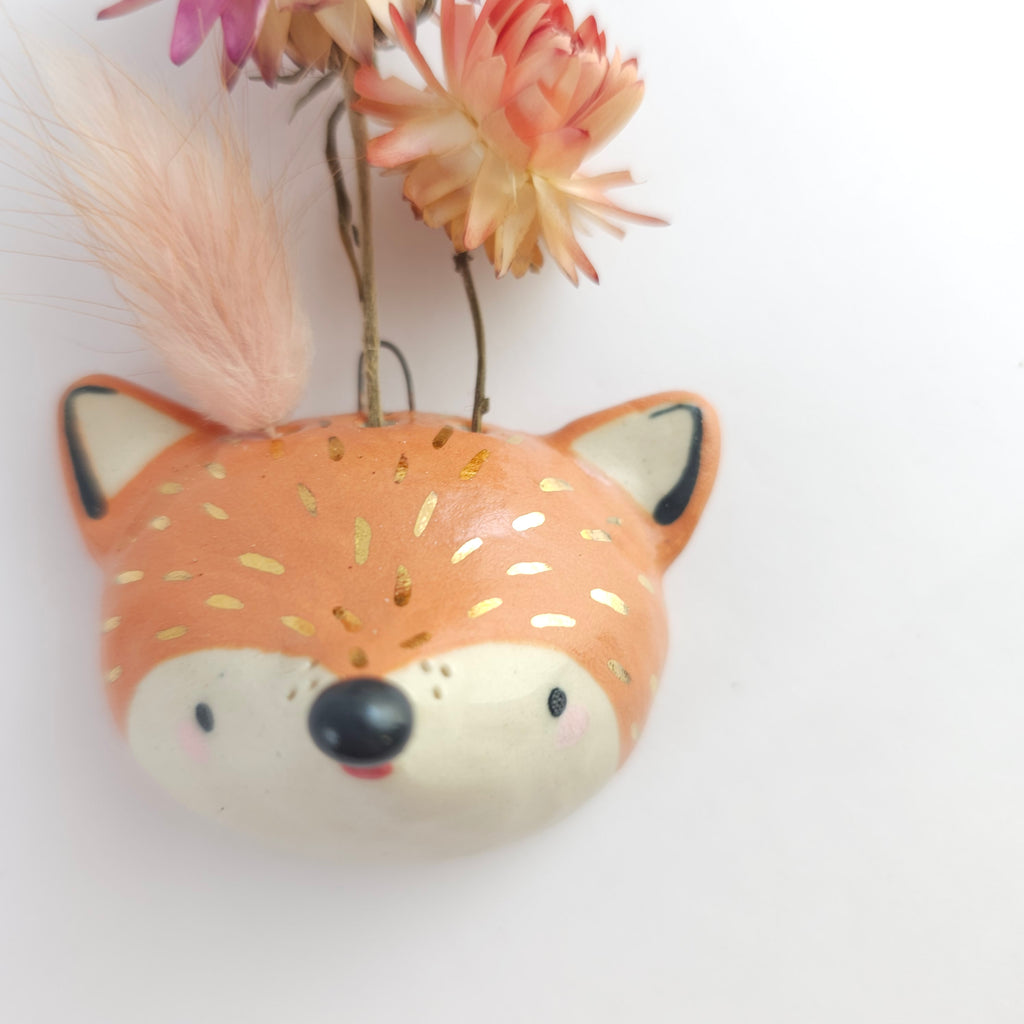 Golden Dots Collection: Wall Vase