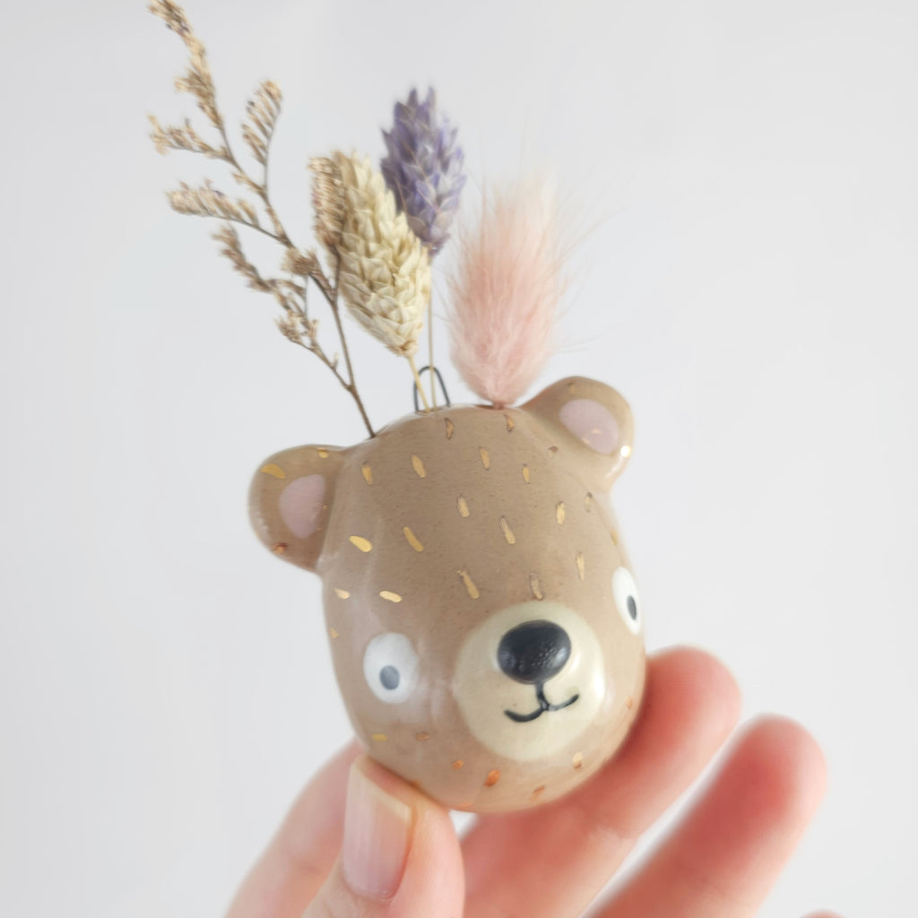 Golden Dots Collection: Wall Vase