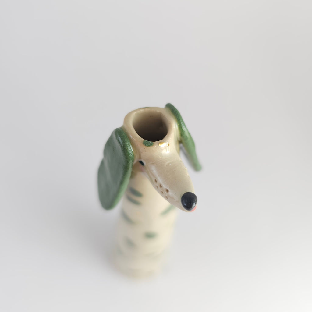 Golden Dots Collection: Roger the Wonky Pup Vase