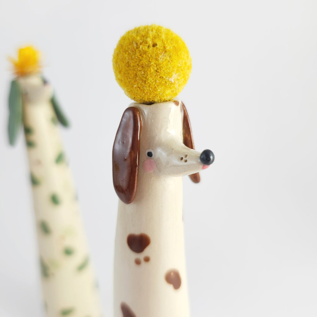 Cookie the Wonky Pup Vase