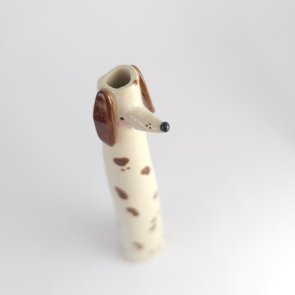 Cookie the Wonky Pup Vase